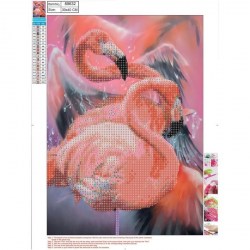 Алмазная мозаика Фламинго 30*30см 89632 Centrum