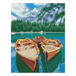 Алмазная мозаика Озеро в Альпах  30*40 см 47531