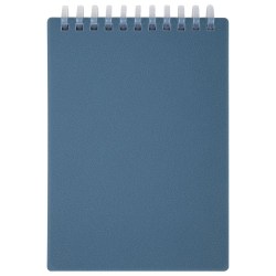 Блокнот А6 117565 60л. синий пластик.обложка Brauberg