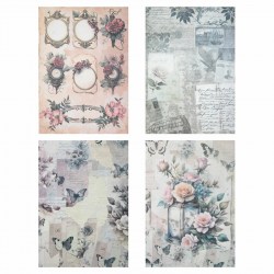 Бумага для скрапбукинга 15*21см В винтажном стиле 665444 Остров сокровищ