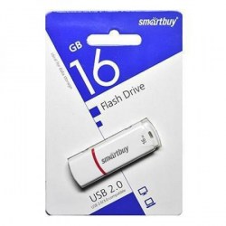 Флэш-диск Smartbuy 16GB USB 2.0 белая