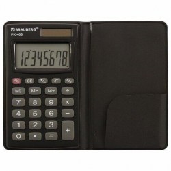 Калькулятор Brauberg  PK-408-BK карманный