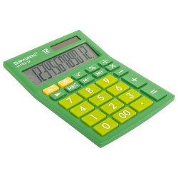 Калькулятор Brauberg ULTRA -12-GN зеленый 250493