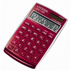 Калькулятор CITIZEN CPC-112RD 12 разряд. (красный)