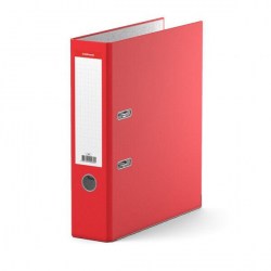 Папка-файл 70мм ЕК13618 красная разборная с карманом
