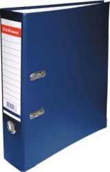 Папка-файл 70мм ЕК711/198 синяя разборная с карманом
