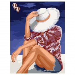 Раскраска по номерам на холсте 30*40 см На отдыхе 53869 Три совы