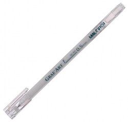 Ручка гелевая белая 0,8 мм 198002 Малевичъ