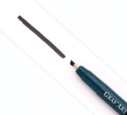 Ручка капил. 196101 черная 1мм скошенная Малевичъ