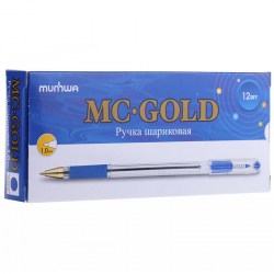 Ручка масляная MC GOLD синяя 1,0 мм BMC10-02
