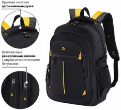 Рюкзак 224385 черный 3 отдел. 45*28*18см Brauberg