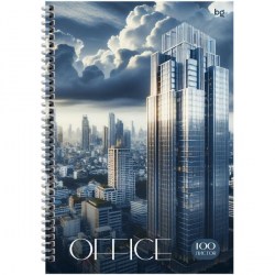 Тетрадь 100л А4 Небоскрёб 63221 на пружине тверд.облож.BG