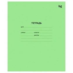 Тетрадь 12л. Зеленая 57422 клетка BG