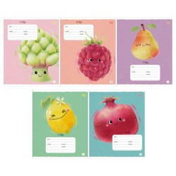 Тетрадь 18л. линейка 60298 Витамины BG