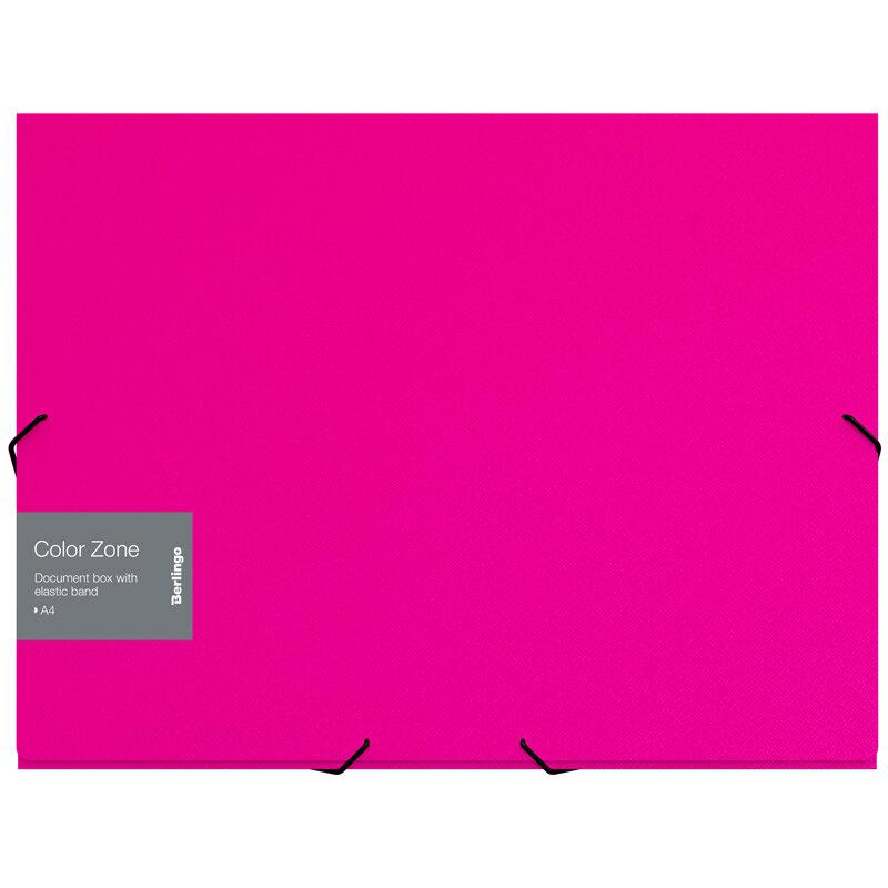 Папка на резинках А4 50мм Color Zone 50102-50107 ассорти Berlingo