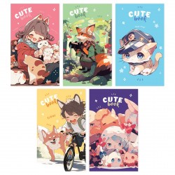 Блокнот А7 48л. Cute anime 12764 клетка  