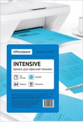 Бумага А-4 OfficeSpace А4 50л 80гр голубая 245181