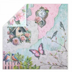 Бумага для скрапбукинга 30*30см Весна 665439 Остров сокровищ