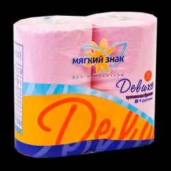 Бумага туалетная DELUXE 2-х сл. 4 шт.Office Clean