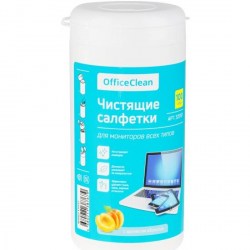 Чистящие 325157 д/мониторов в пласт. банке OfficeClean