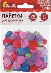 Декор для поделок пайетки 661283 ракушки Остров сокровищ
