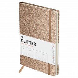 Ежедневник 61218 А5 недатир. Glitter бронза BG