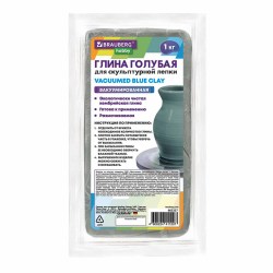 Глина для лепки 1 кг 665357 голубая Brauberg