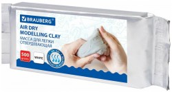 Глина для лепки 500гр. белая 274009 Brauberg