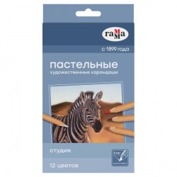 Карандаши 12цв. пастельные 170322 Гамма