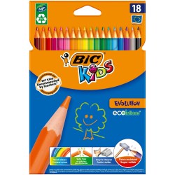 Карандаши 18цв. BIC Evolution пластиковые