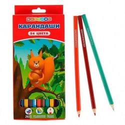 Карандаши 24цв. Цветик шестигран. 37411403, 3741188