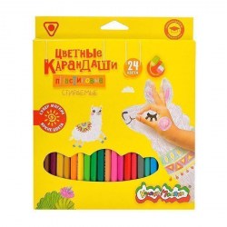Карандаши 24цв. Каляка-Маляка пластик.стираемые