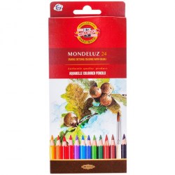 Карандаши 24цв. Mondeluz акварел. КН3718 в карт.уп