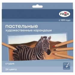 Карандаши 24цв. пастельные 170322 Гамма