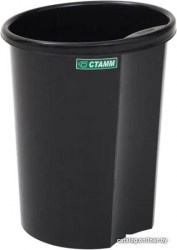 Корзина дбумаг КР-11 12л. черная /Стамм/