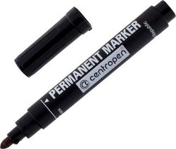 Маркер 8576 перм. черный скош. /CENTROPEN/