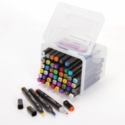 Маркеры набор 48 цв. острый+скош 152130 Brauberg