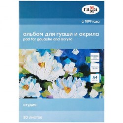 Папка д/гуаши А-4 20л.180гр 40А03F720W Гамма 