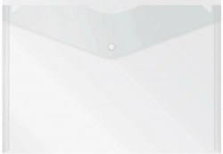 Папка на кнопке А5 31907 прозрачная Стамм