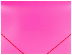 Папка на резинках 228083 розовая Brauberg