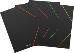 Папка на резинках ЕК50386 матовая ассорти