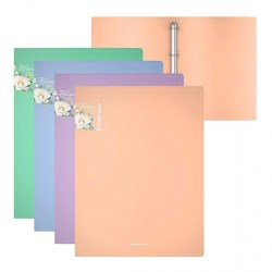 Папка зажим 2 кольца 24мм ЕК61184 Pastel