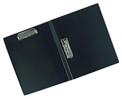 Папка зажим + прижим 30641 черная СТАММ