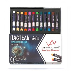 Пастель 12 цв. мягкая VASP-12 Vista Artista
