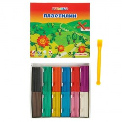 Пластилин 10цв. 32411672  Цветик