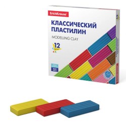 Пластилин 12цв. ЕК50558 Классический