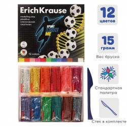 Пластилин 12цв. ЕК61777 Sport DNA