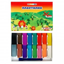 Пластилин 16цв. 32411674  Цветик