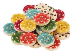 Пуговицы декоративные 13мм 661414 Остров сокровищ