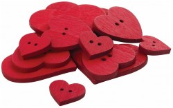 Пуговицы декоративные Сердце 661421 Остров сокровищ